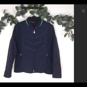 Bogner vintage navy jacket. EUC. Size S/M Classic!